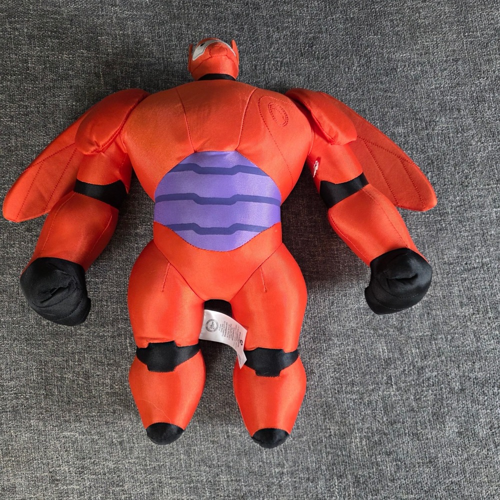 Disney Store Big Hero 6 Baymax Red Armored Flight Suit Plush Large 17 inch